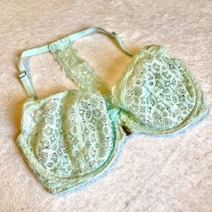 Victoria's Secret Mint Green Sparkle Bra 32DD